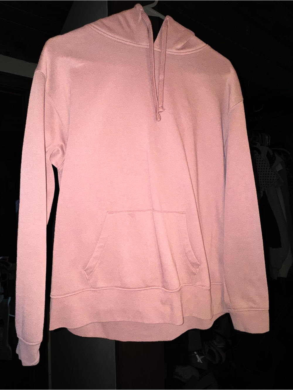 Dusty rose Hooded Pullover Sweatshirt